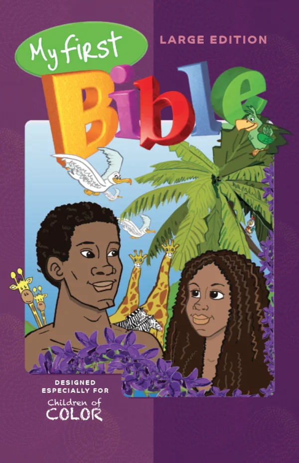My First Bible for Children of Color Large with CD (Adam & Eve cover) book cover